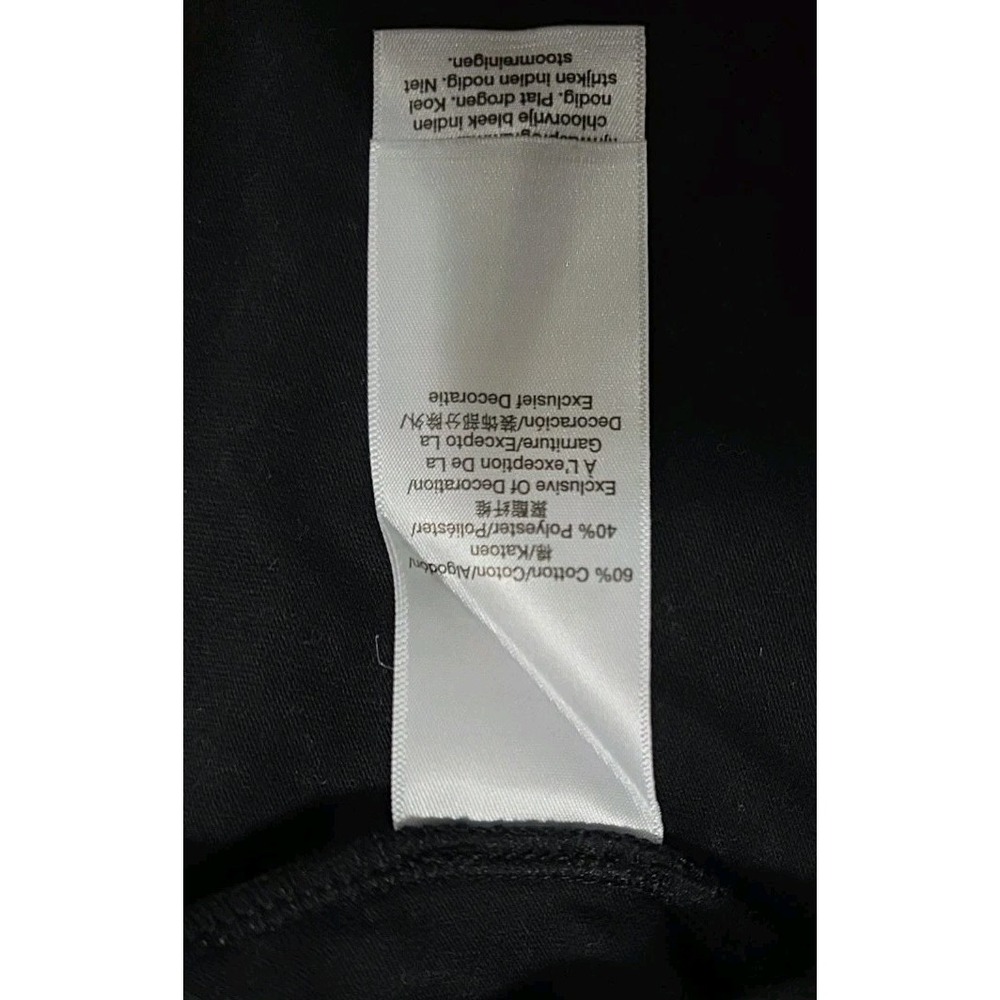 DKNY Sport Women's Black Solid V-Neck Short-Sleeve Tech Top Size Large - Picture 4 of 6